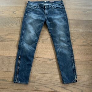 7 for all mankind women’s cropped jeans size 31 medium